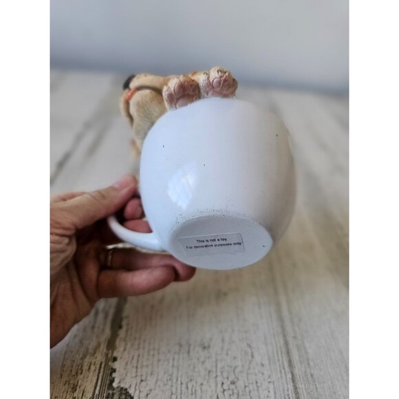 Lab puppy statue teacup cup mug realistic life-like decor dog - Picture 6 of 7